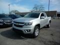 2017 Silver Ice Metallic Chevrolet Colorado LT Extended Cab 4x4  photo #1