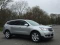 2017 Silver Ice Metallic Chevrolet Traverse LT AWD  photo #3