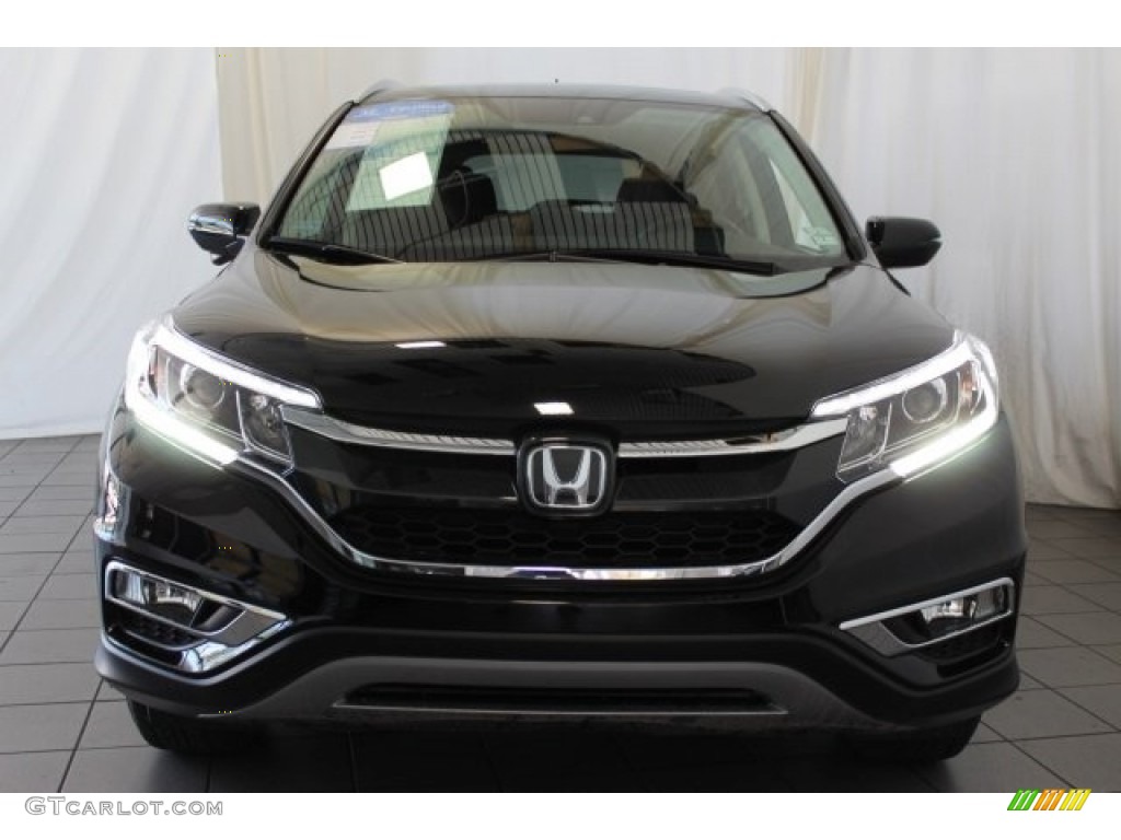 2016 CR-V Touring - Crystal Black Pearl / Black photo #3