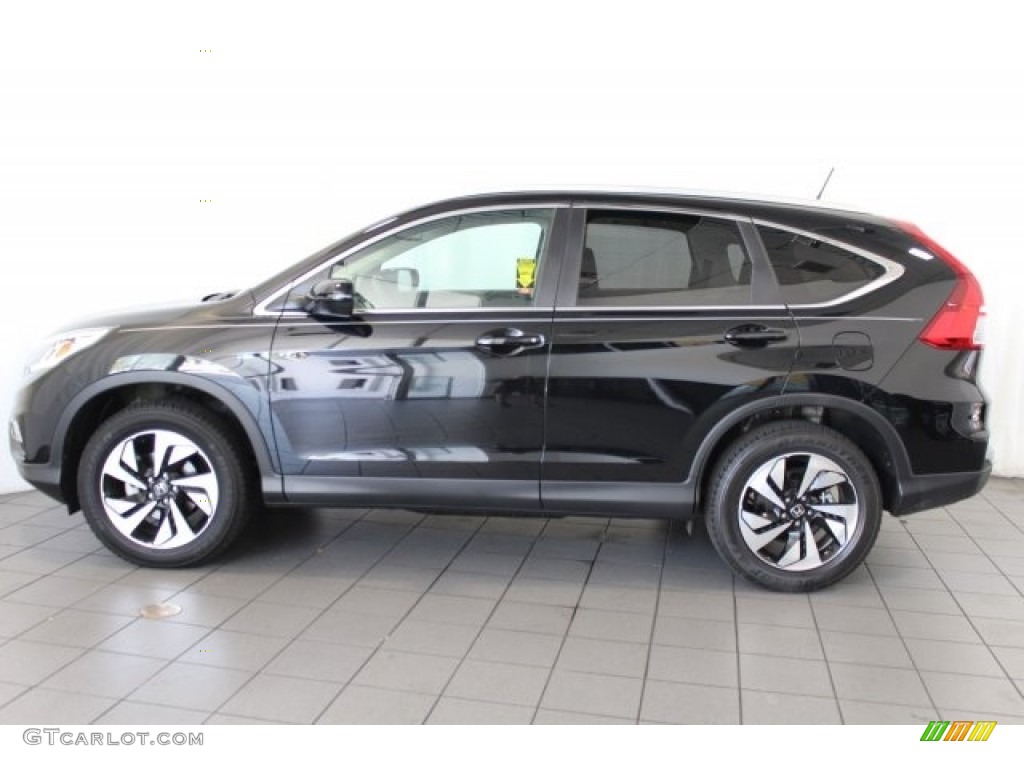 2016 CR-V Touring - Crystal Black Pearl / Black photo #4