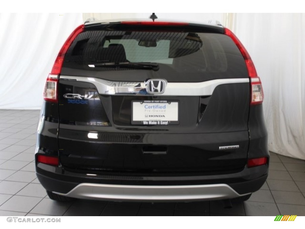 2016 CR-V Touring - Crystal Black Pearl / Black photo #6