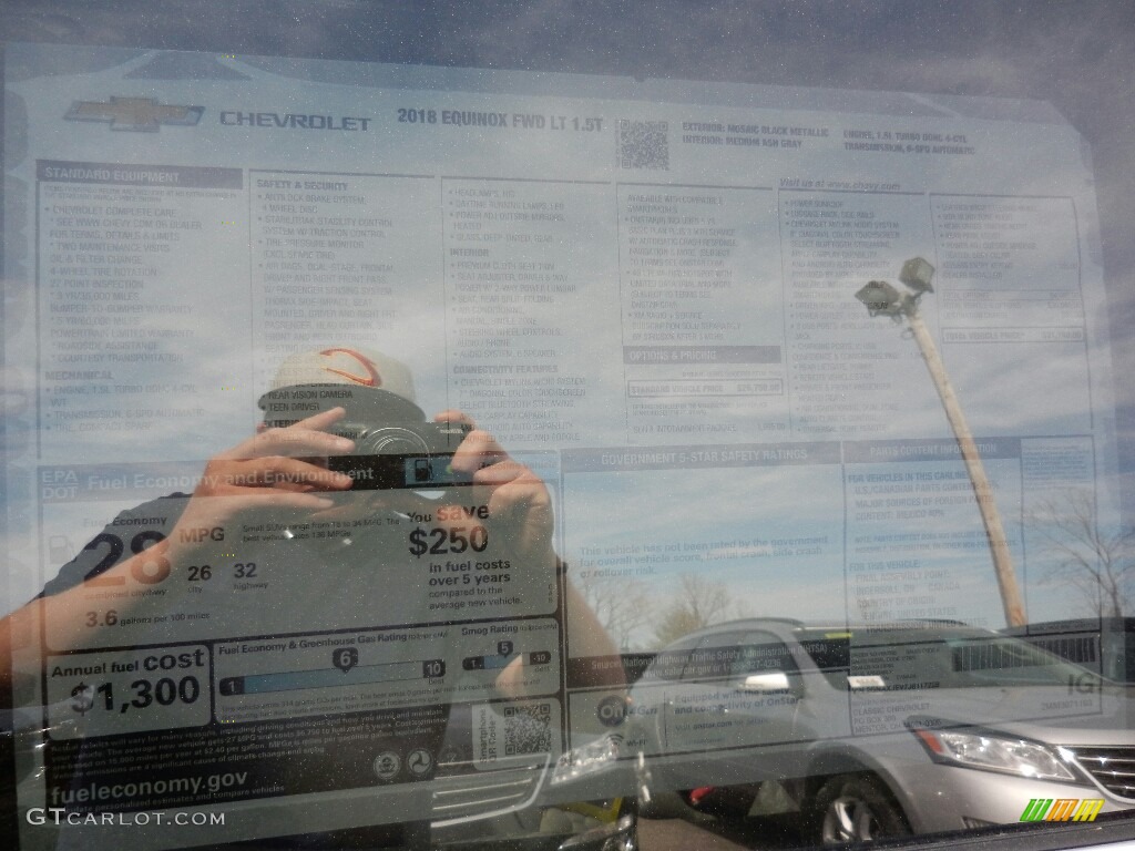 2018 Chevrolet Equinox LT Window Sticker Photo #120122271