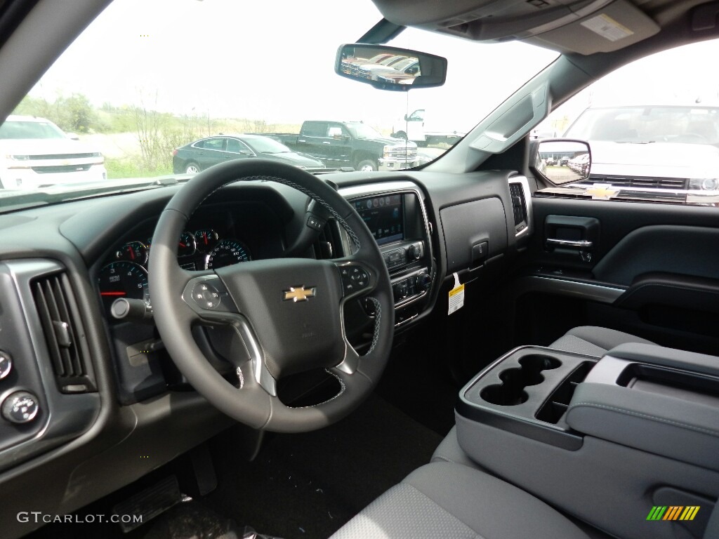 Dark Ash/Jet Black Interior 2017 Chevrolet Silverado 1500 LT Crew Cab 4x4 Photo #120122886