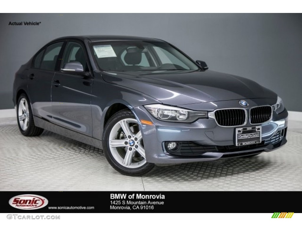 2014 3 Series 320i Sedan - Mineral Grey Metallic / Black photo #1