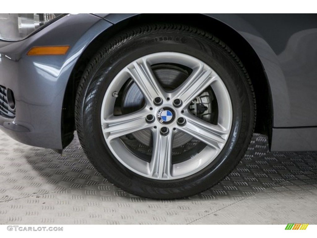 2014 3 Series 320i Sedan - Mineral Grey Metallic / Black photo #8