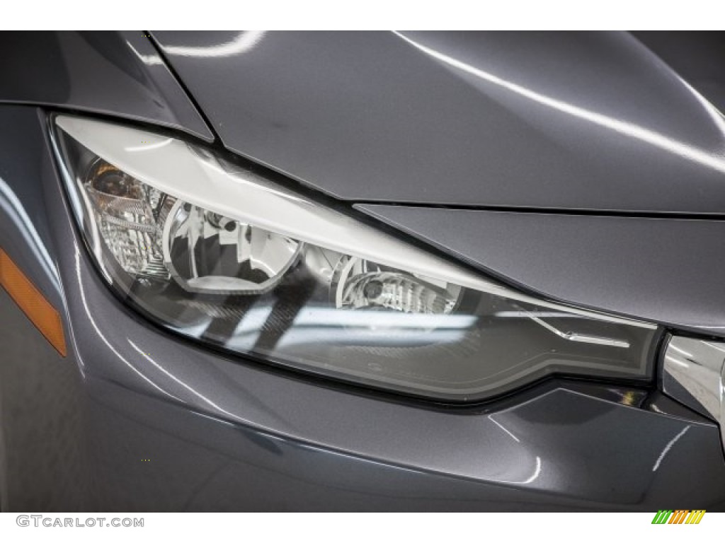 2014 3 Series 320i Sedan - Mineral Grey Metallic / Black photo #27