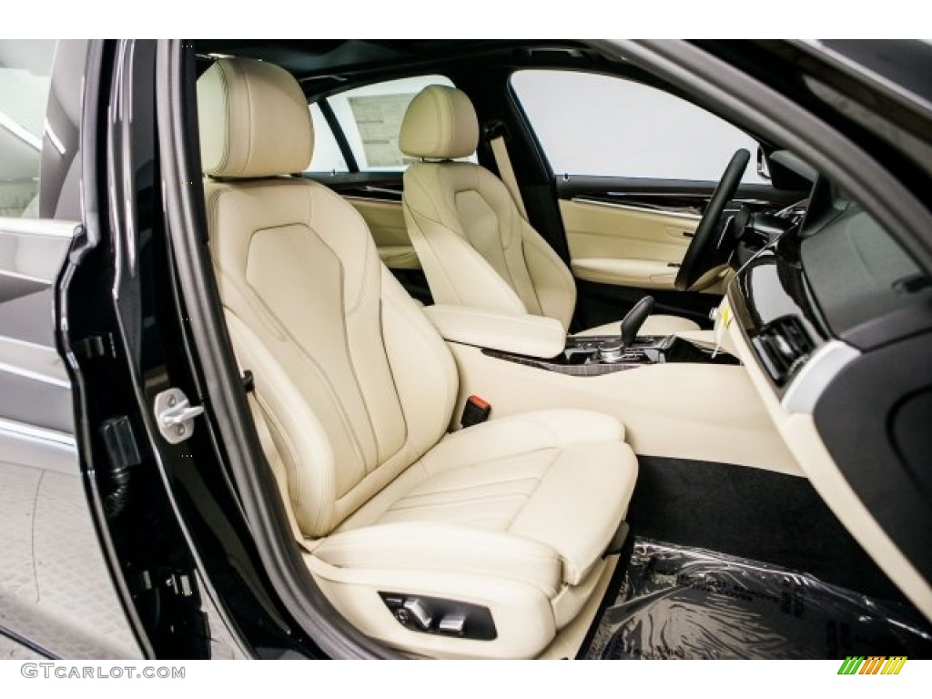 2017 5 Series 530i Sedan - Jet Black / Canberra Beige photo #2