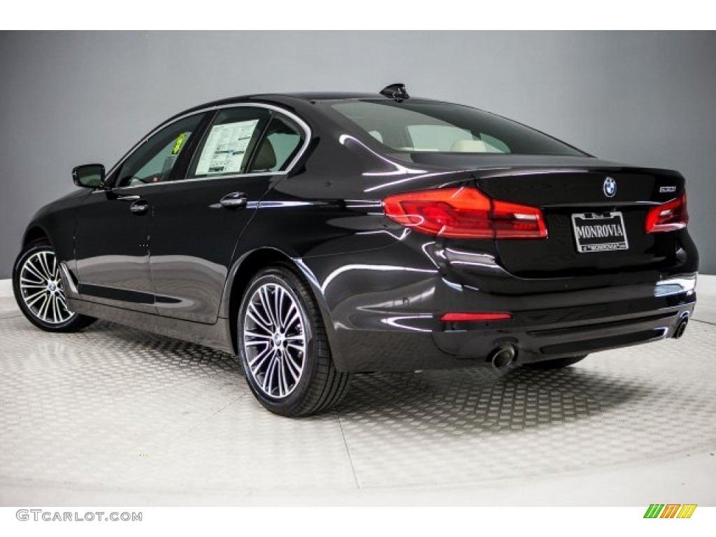 2017 5 Series 530i Sedan - Jet Black / Canberra Beige photo #3