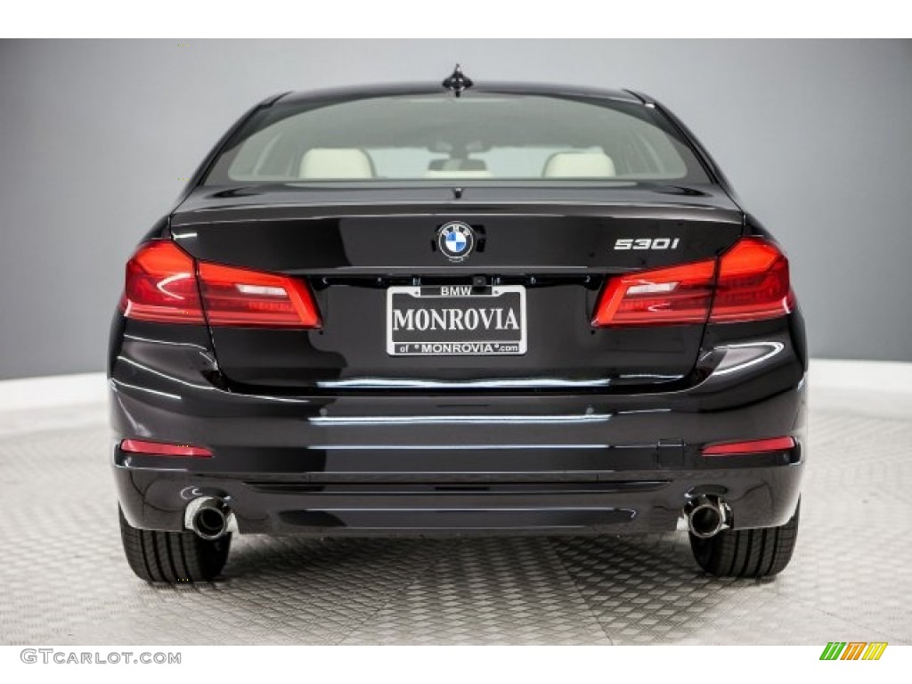 2017 5 Series 530i Sedan - Jet Black / Canberra Beige photo #4