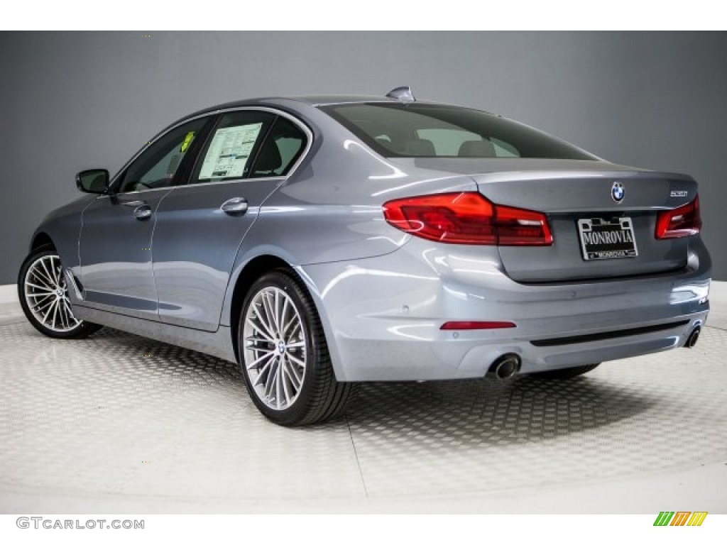 2017 5 Series 530i Sedan - Bluestone Metallic / Black photo #3