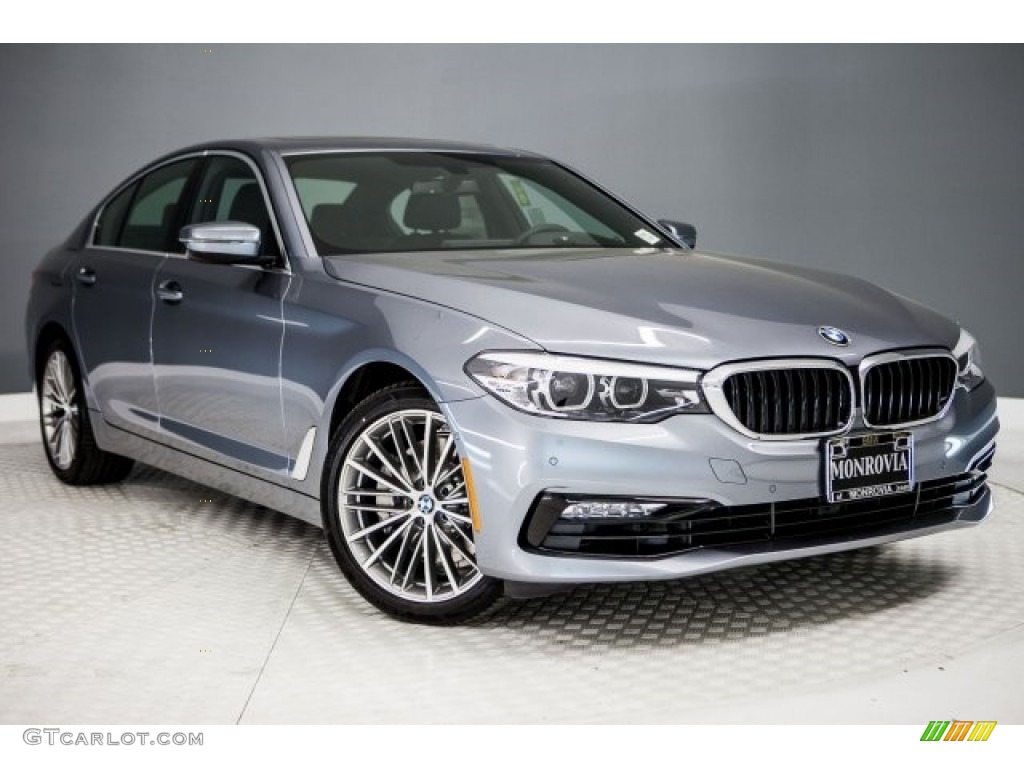 2017 5 Series 530i Sedan - Bluestone Metallic / Black photo #12