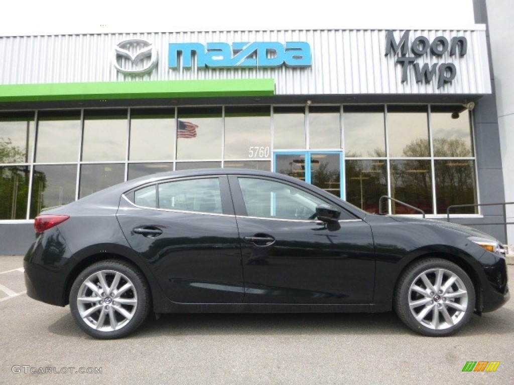 2017 MAZDA3 Grand Touring 4 Door - Jet Black Mica / Black photo #1