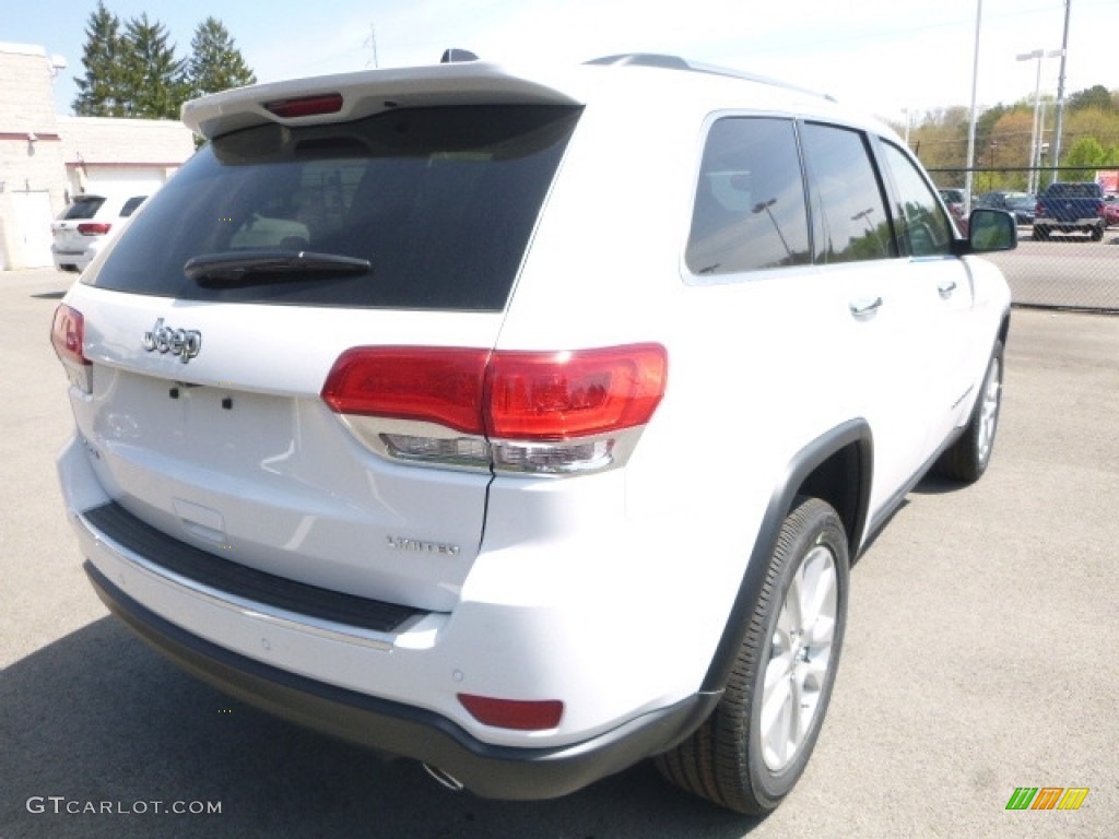 2017 Grand Cherokee Limited 4x4 - Bright White / Black/Light Frost Beige photo #5