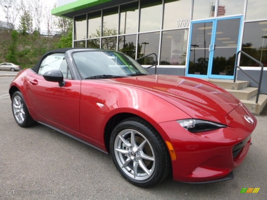 Soul Red Metallic 2017 Mazda MX-5 Miata Sport Exterior Photo #120127007