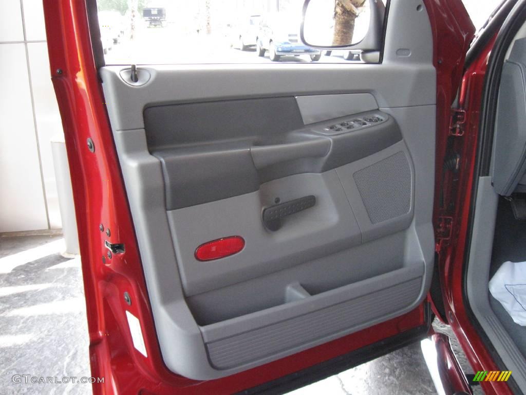 2007 Ram 1500 SLT Quad Cab - Inferno Red Crystal Pearl / Medium Slate Gray photo #15