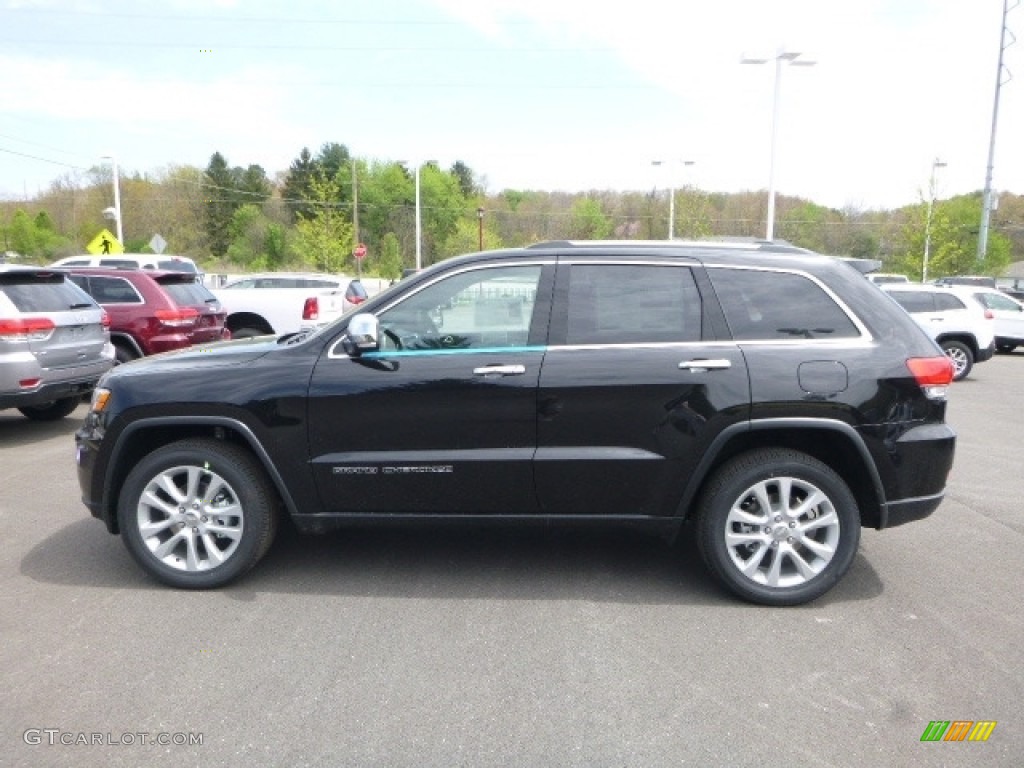 2017 Grand Cherokee Limited 4x4 - Diamond Black Crystal Pearl / Black photo #2