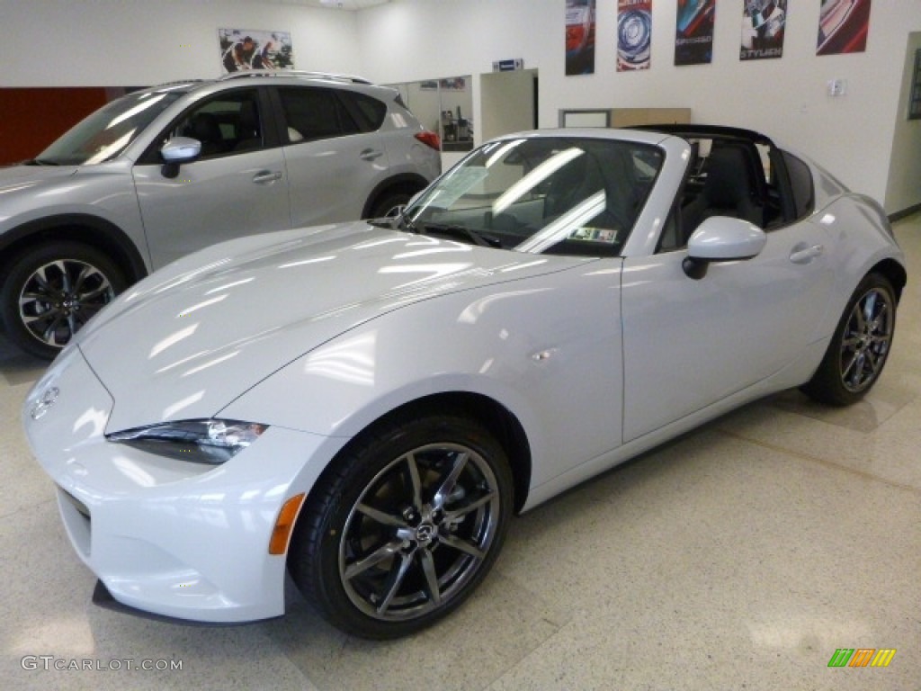 Arctic White 2017 Mazda MX-5 Miata RF Grand Touring Exterior Photo #120128045