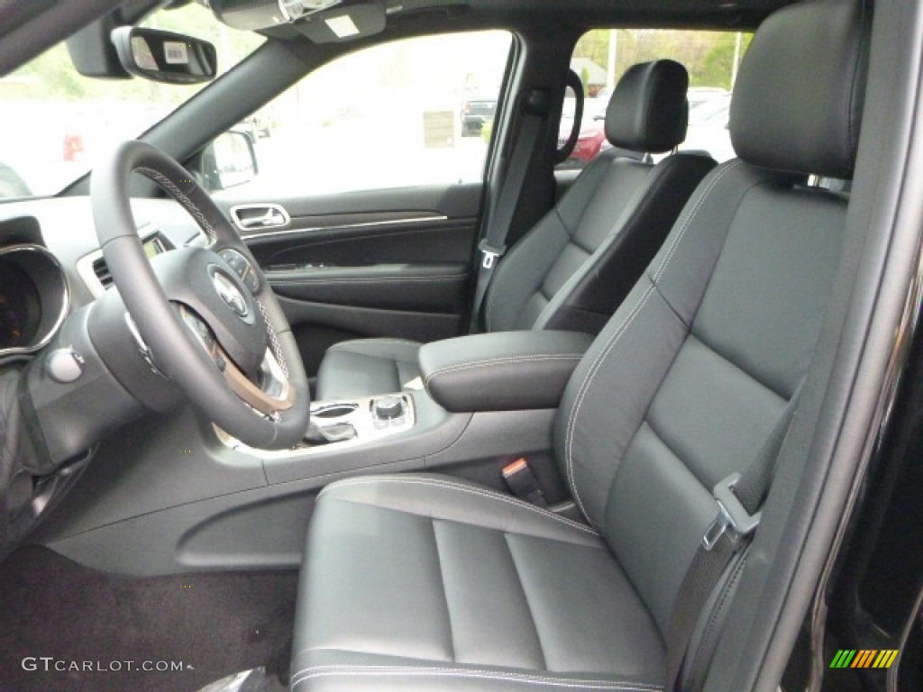 2017 Grand Cherokee Limited 4x4 - Diamond Black Crystal Pearl / Black photo #12