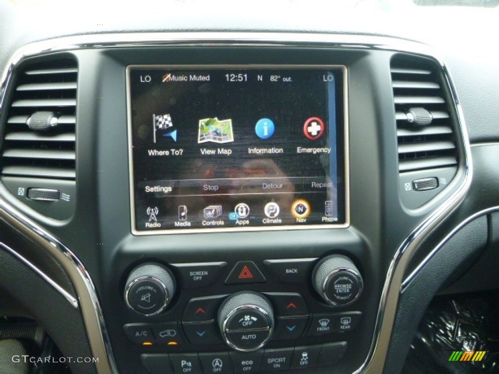 2017 Grand Cherokee Limited 4x4 - Diamond Black Crystal Pearl / Black photo #15