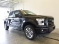 2017 Shadow Black Ford F150 XL SuperCrew 4x4  photo #1