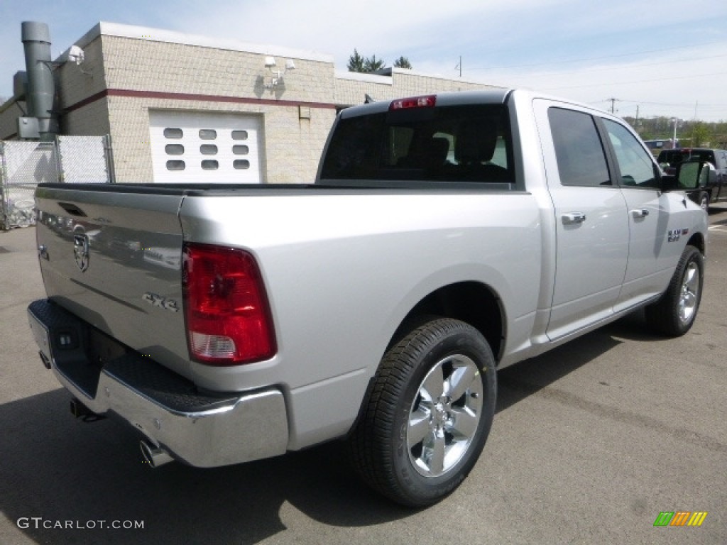 2017 1500 Big Horn Crew Cab 4x4 - Bright Silver Metallic / Black/Diesel Gray photo #7