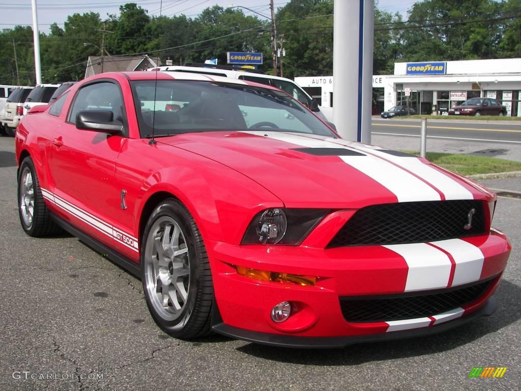 2008 Mustang Shelby GT500 Coupe - Torch Red / Black photo #2