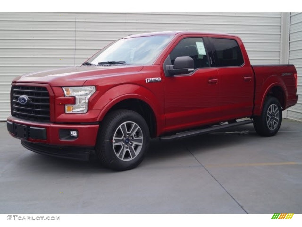2017 F150 XLT SuperCrew - Ruby Red / Black photo #3