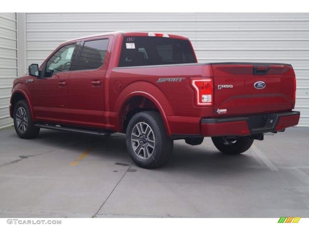 2017 F150 XLT SuperCrew - Ruby Red / Black photo #4