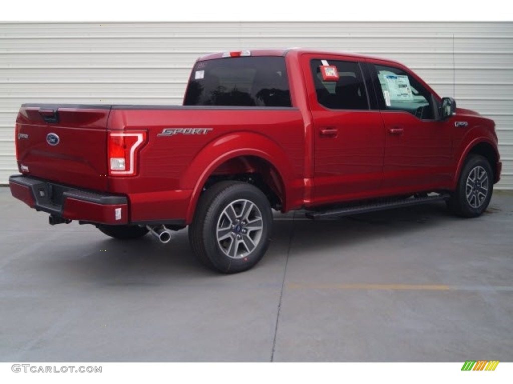 2017 F150 XLT SuperCrew - Ruby Red / Black photo #6