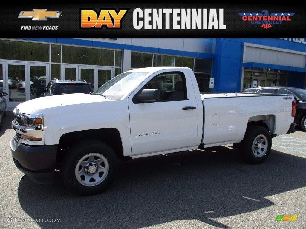 2017 Silverado 1500 WT Regular Cab 4x4 - Summit White / Jet Black photo #1