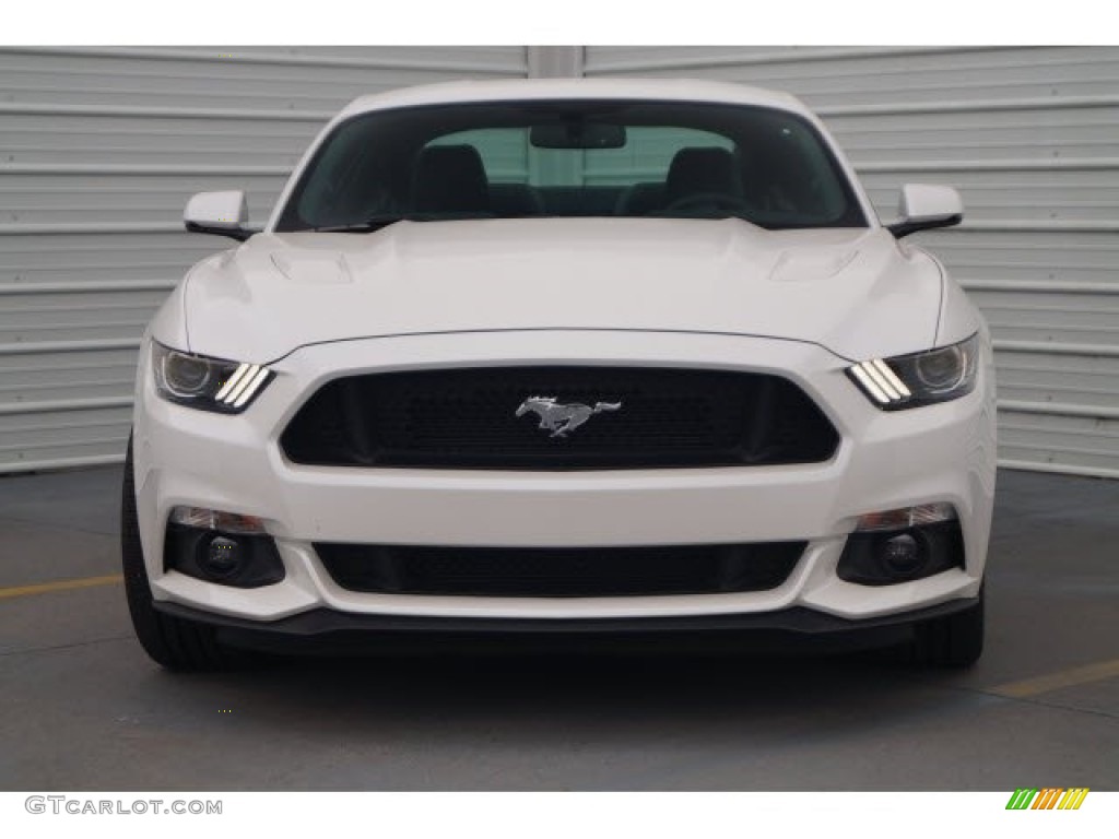 2017 Mustang GT Premium Coupe - White Platinum / Ebony photo #2