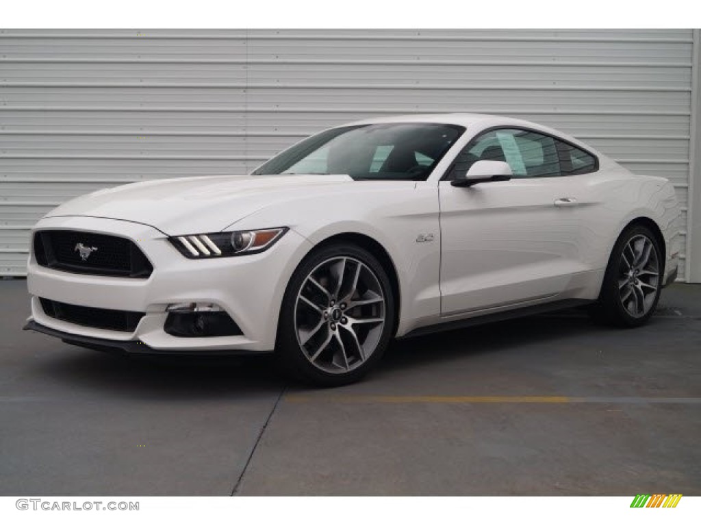2017 Mustang GT Premium Coupe - White Platinum / Ebony photo #3