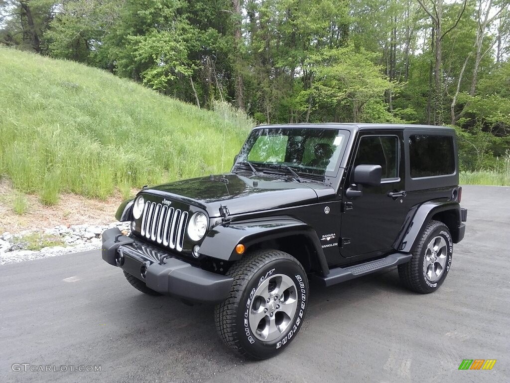 2017 Wrangler Sahara 4x4 - Black / Black photo #2