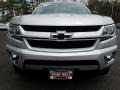 2017 Silver Ice Metallic Chevrolet Colorado LT Extended Cab 4x4  photo #2