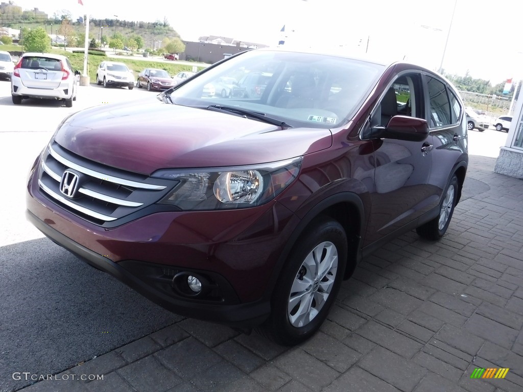 2014 CR-V EX AWD - Basque Red Pearl II / Gray photo #4