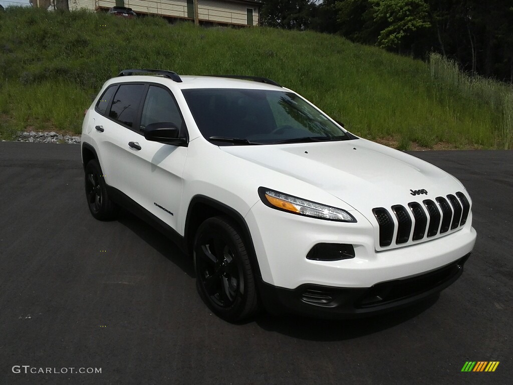 Bright White 2017 Jeep Cherokee Sport Altitude Exterior Photo #120139391