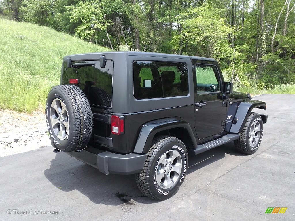 2017 Wrangler Sahara 4x4 - Black / Black/Dark Saddle photo #6