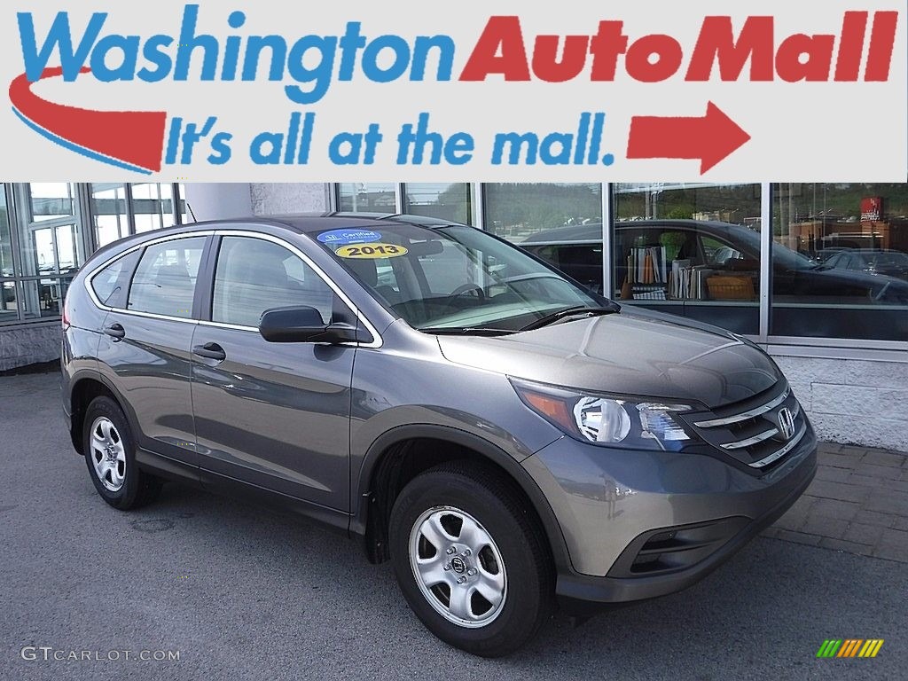 2013 CR-V LX AWD - Polished Metal Metallic / Gray photo #1