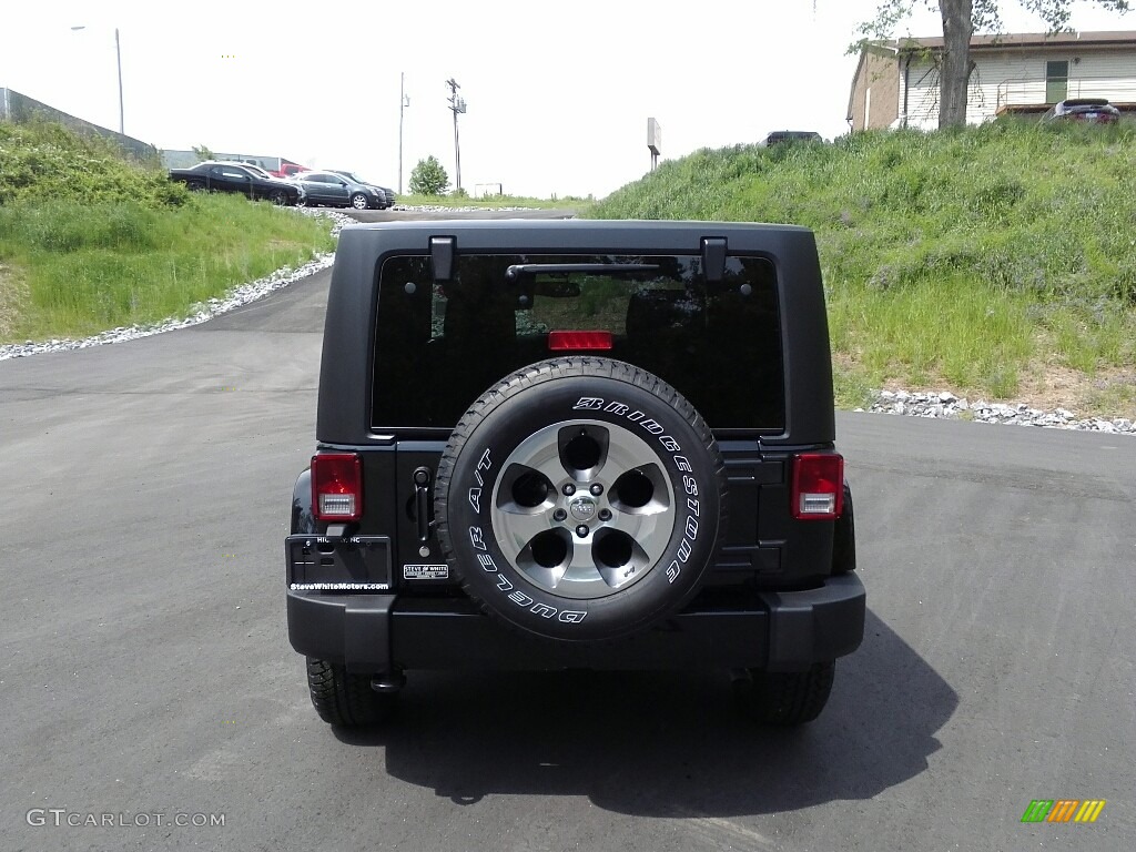 2017 Wrangler Sahara 4x4 - Black / Black/Dark Saddle photo #7