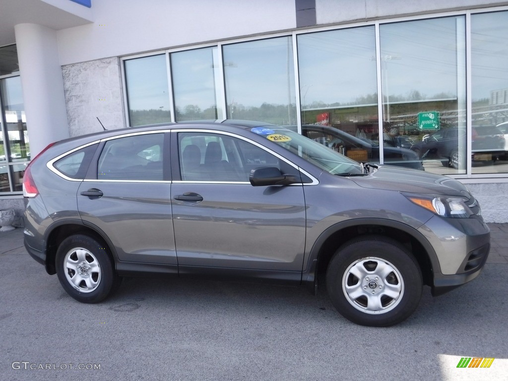 2013 CR-V LX AWD - Polished Metal Metallic / Gray photo #2