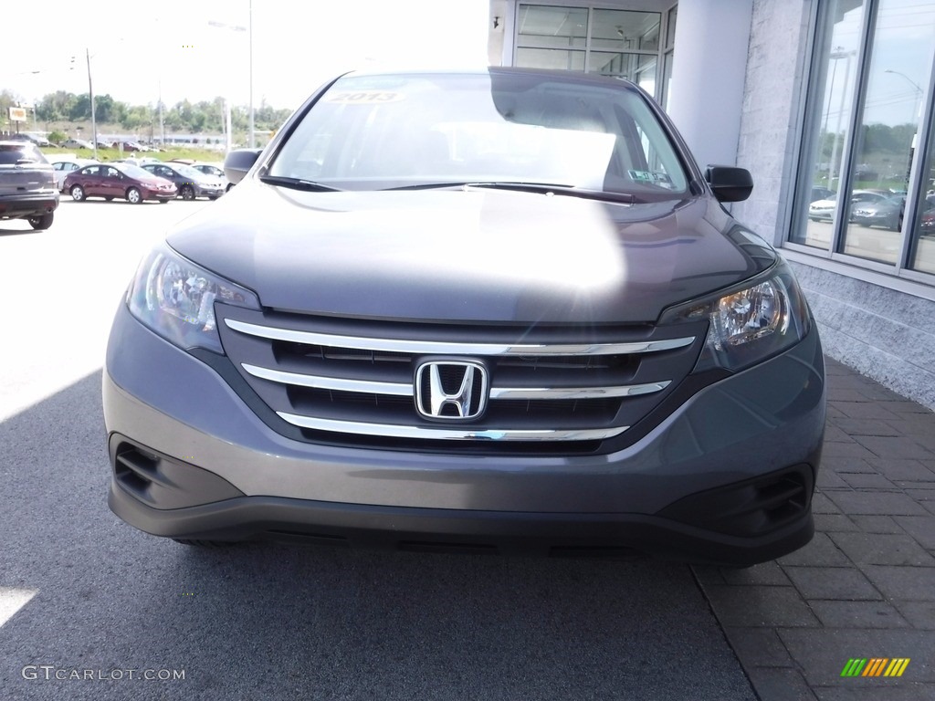 2013 CR-V LX AWD - Polished Metal Metallic / Gray photo #4