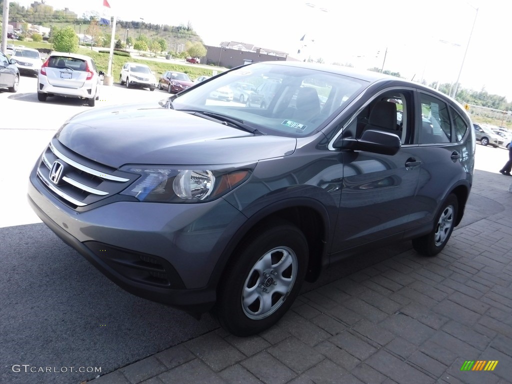 2013 CR-V LX AWD - Polished Metal Metallic / Gray photo #5