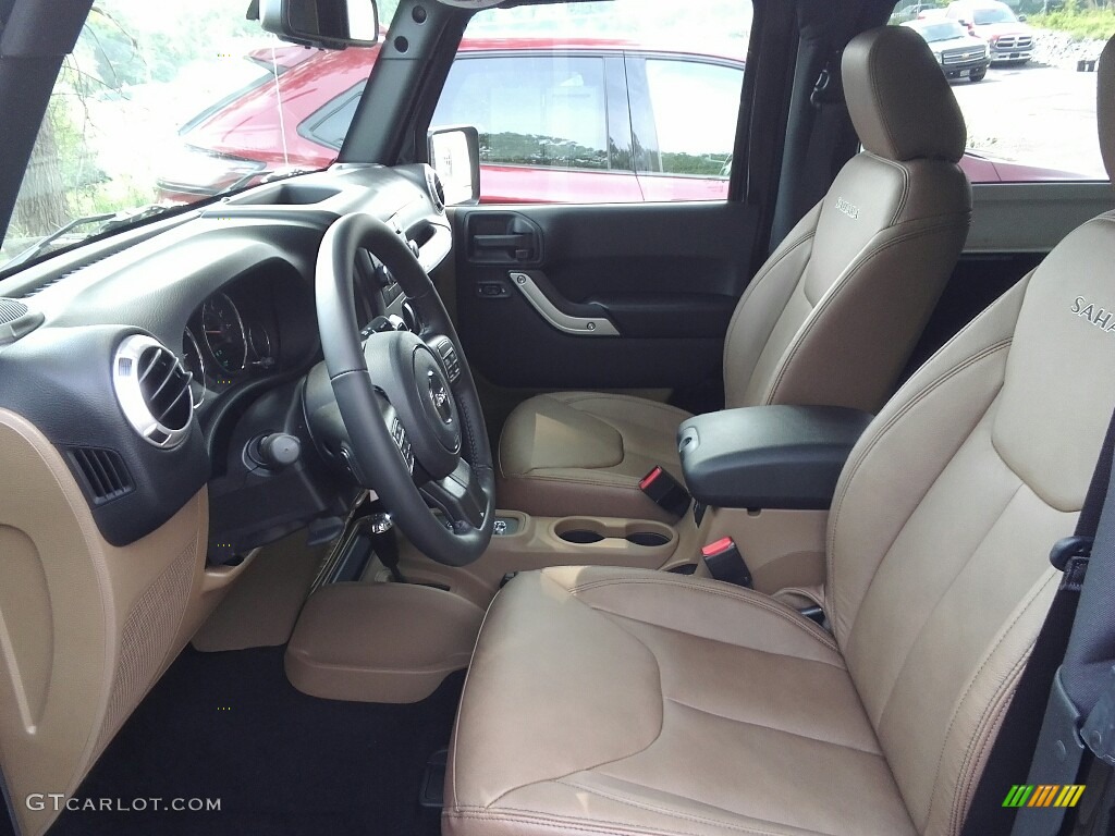 2017 Wrangler Sahara 4x4 - Black / Black/Dark Saddle photo #23