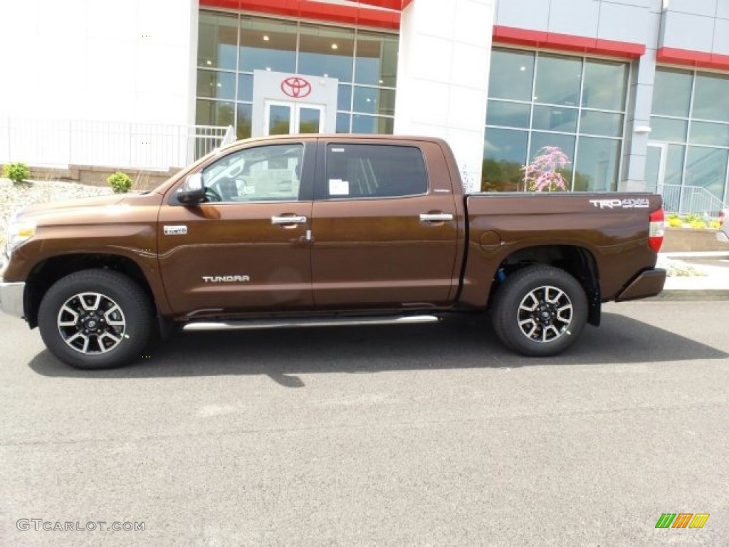 Sunset Bronze Mica 2017 Toyota Tundra Limited CrewMax 4x4 Exterior Photo #120141659