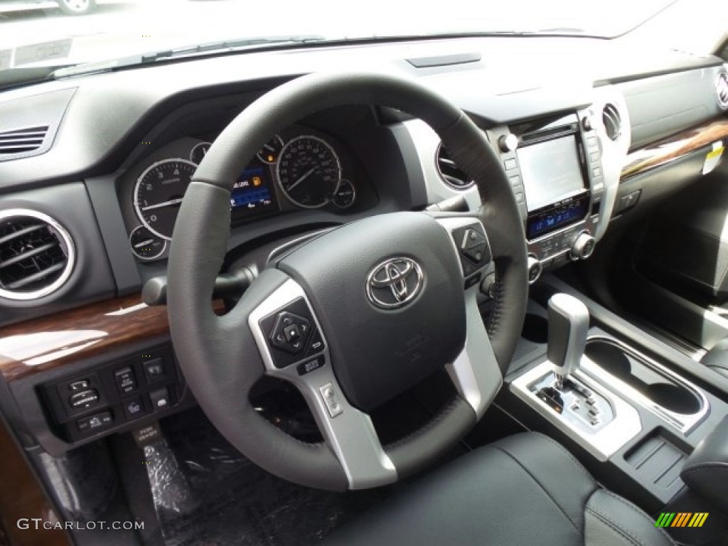2017 Toyota Tundra Limited CrewMax 4x4 Black Dashboard Photo #120141746