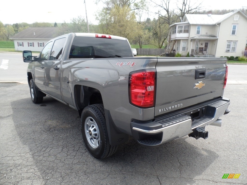 2017 Silverado 2500HD Work Truck Crew Cab 4x4 - Pepperdust Metallic / Dark Ash/Jet Black photo #6