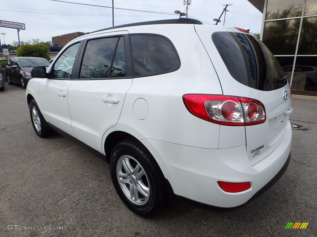 2010 Santa Fe GLS 4WD - Pearl White / Gray photo #3
