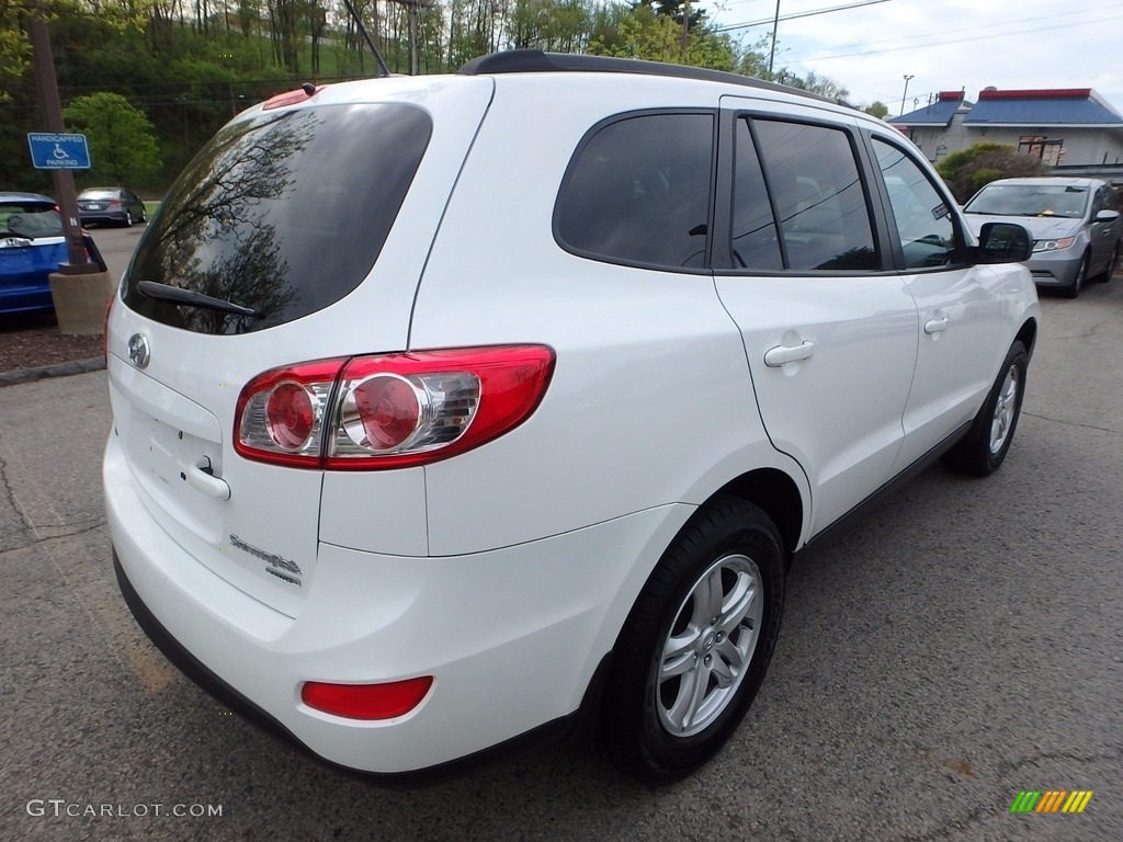 2010 Santa Fe GLS 4WD - Pearl White / Gray photo #6