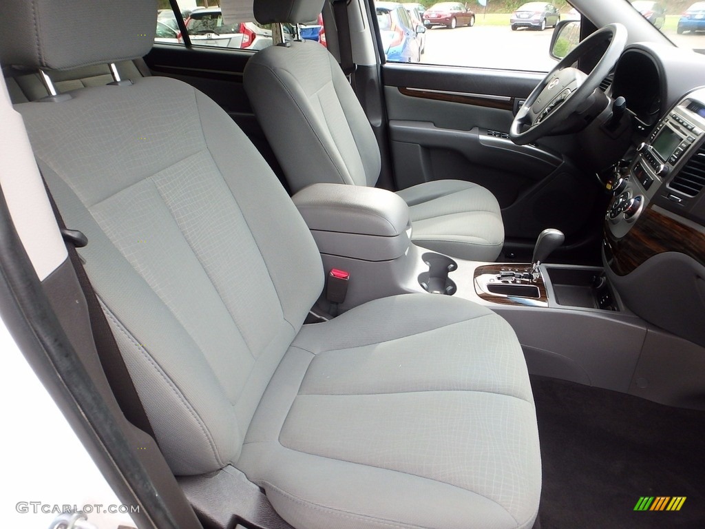 2010 Santa Fe GLS 4WD - Pearl White / Gray photo #11