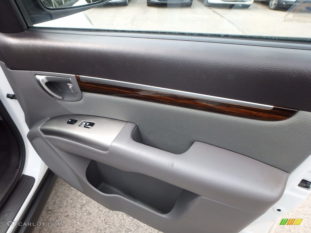 2010 Santa Fe GLS 4WD - Pearl White / Gray photo #13